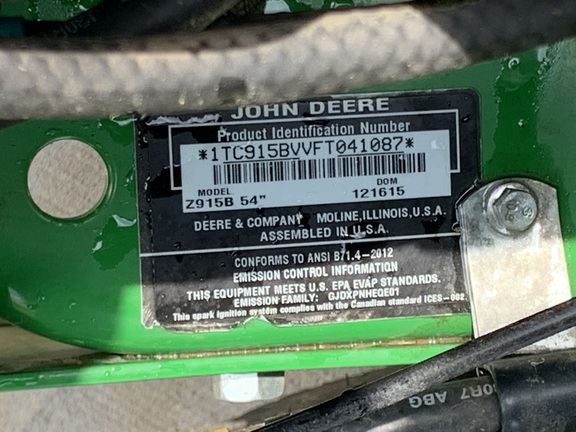 2015 John Deere Z915B