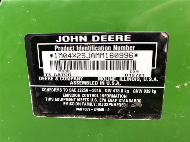 2021 John Deere TS 4X2 Image 12