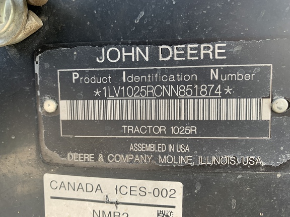Photo of 2022 John Deere 1025R