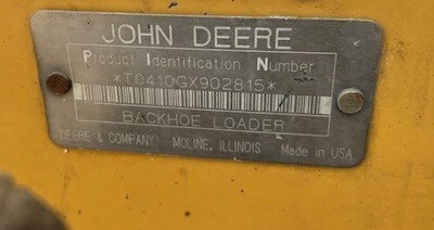 2002 John Deere 410G Image 16
