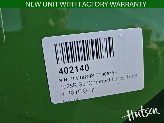 Photo of 2026 John Deere 1025R