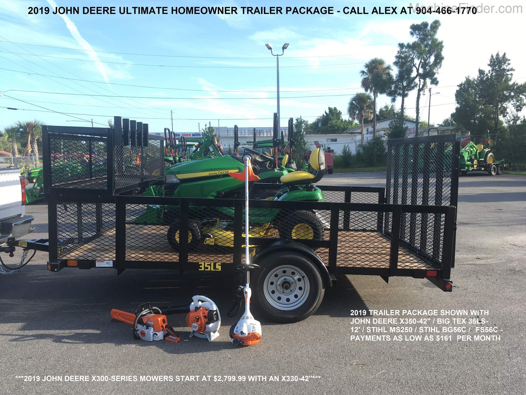 2019 John Deere X350 TRAILER PACKAGE Image 1