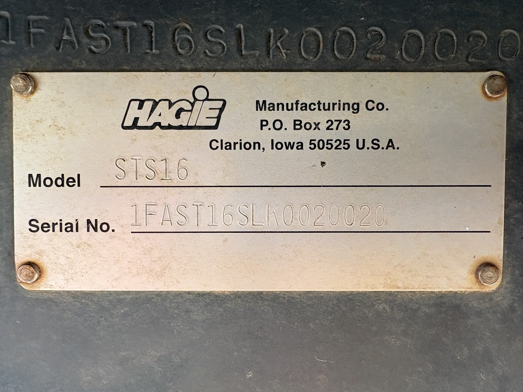  2020 Hagie STS16 at Heritage Tractor in Dixon, IL