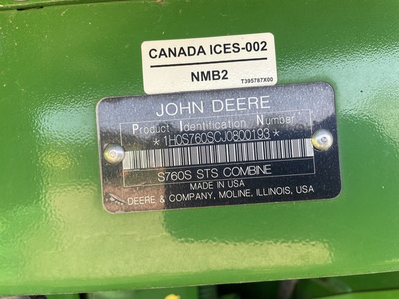 2018 John Deere S760 thumbnail 5