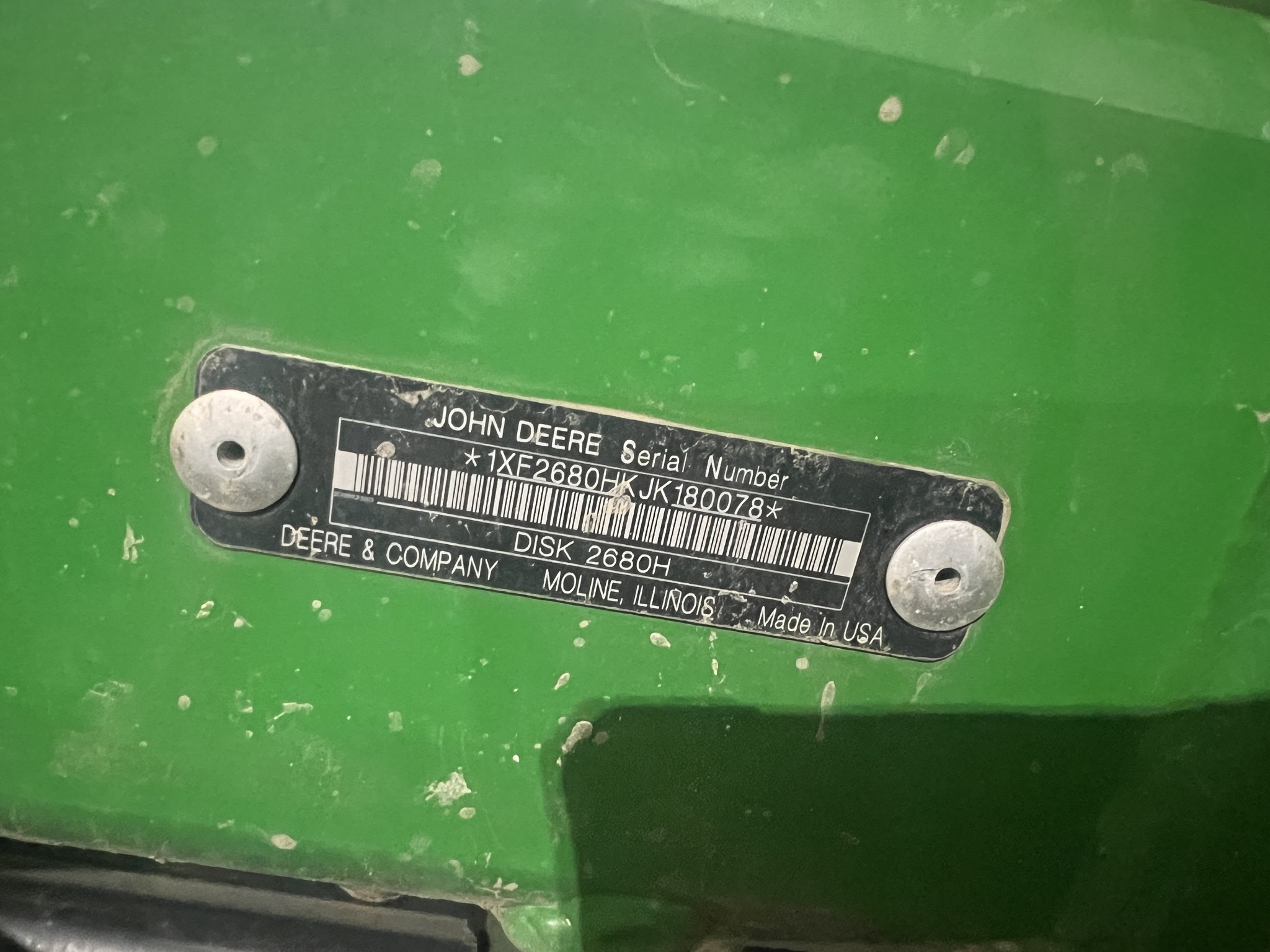 2019 John Deere 2680H Image 11