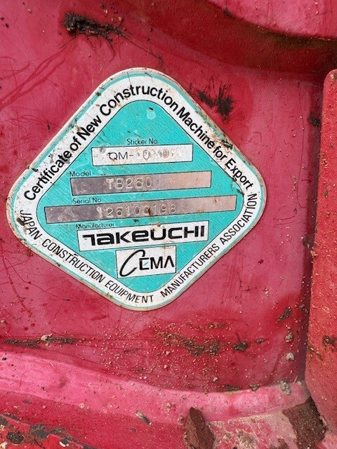 2018 Takeuchi TB260 Image 5