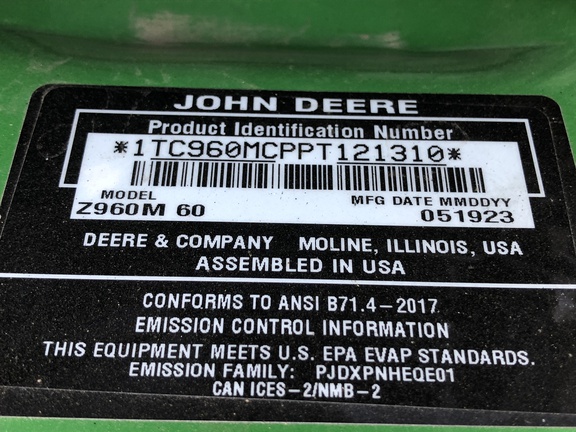 Photo of 2023 John Deere Z960M
