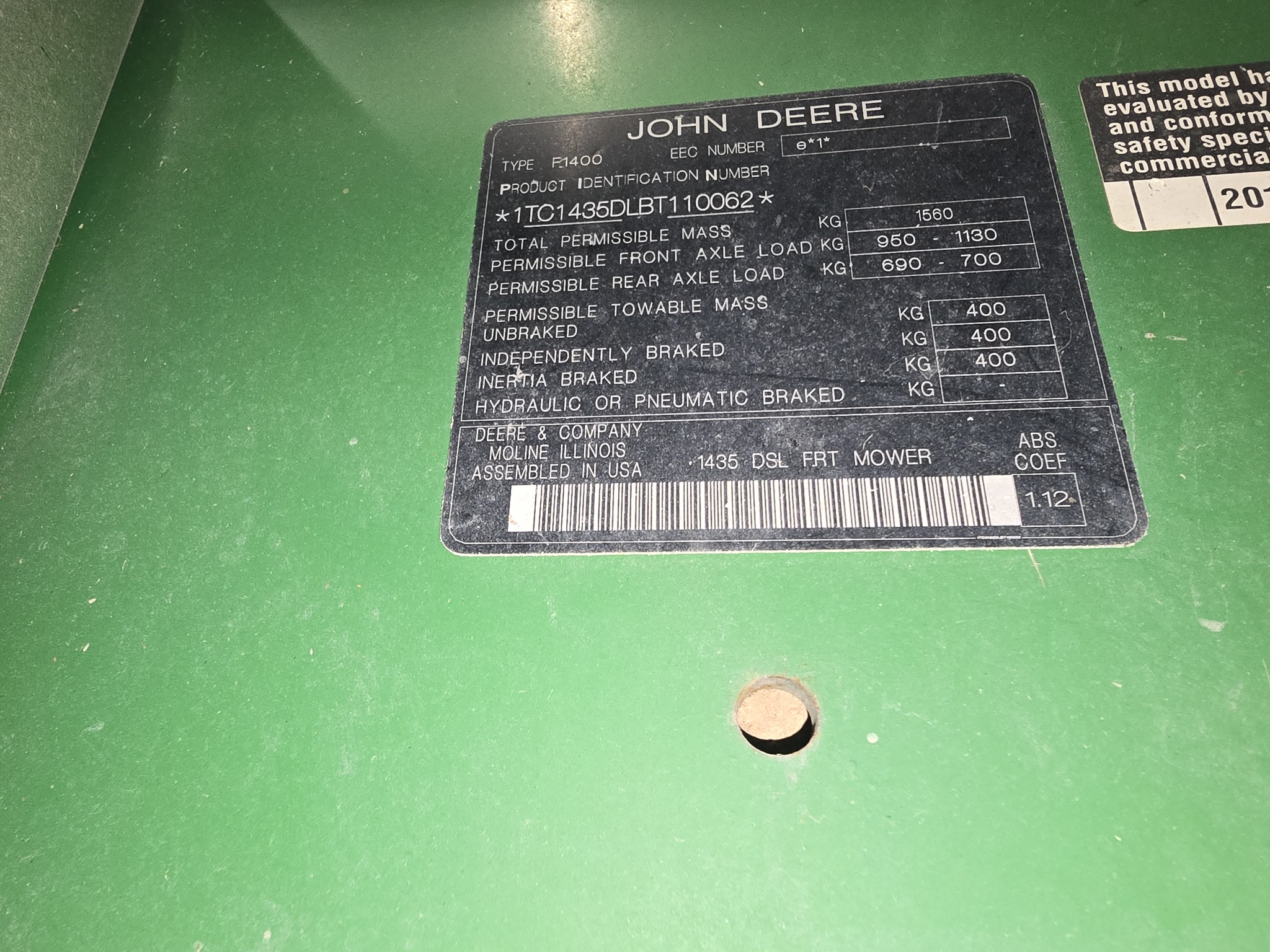 2011 John Deere 1435 Image 28