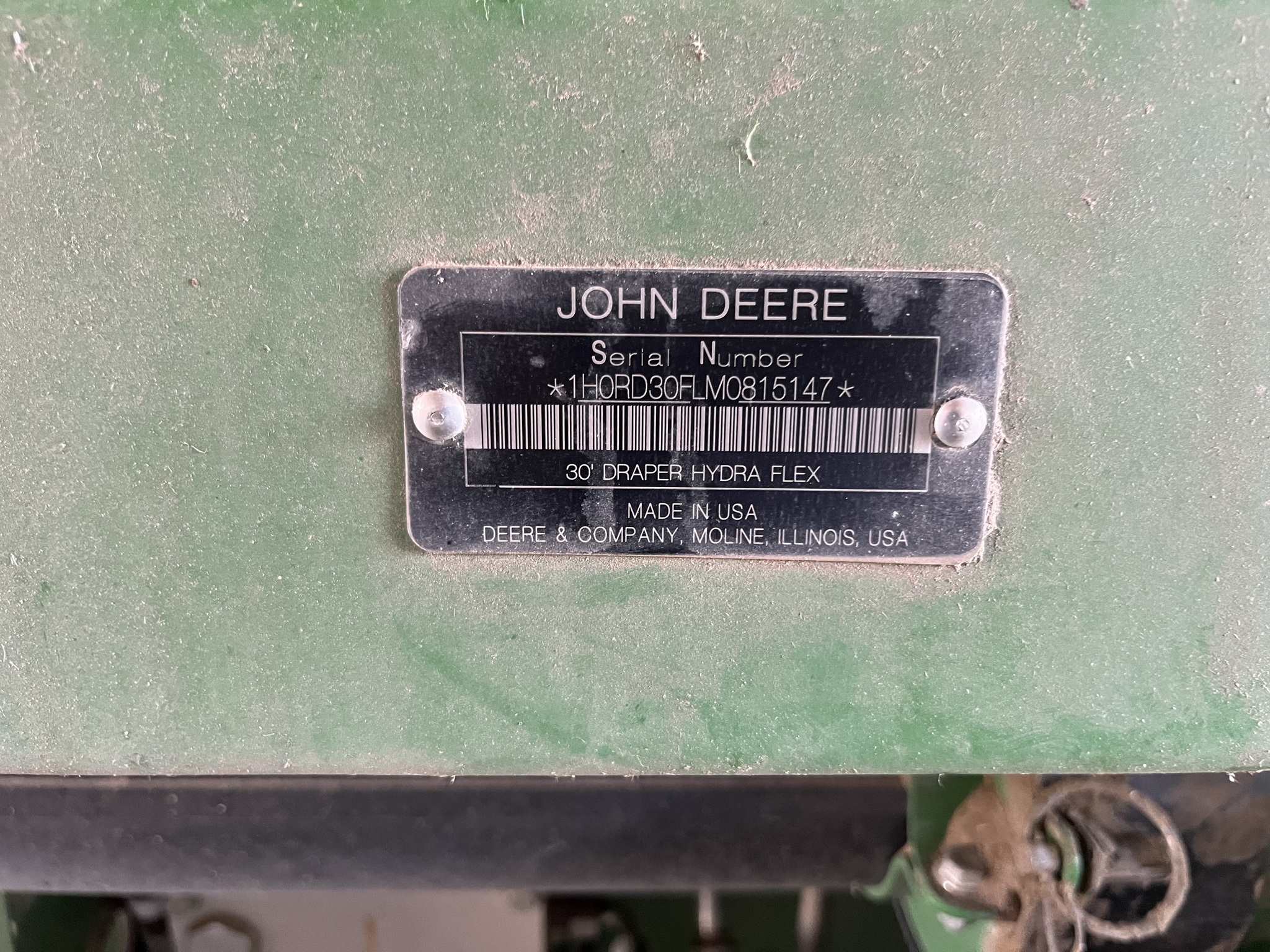  2021 John Deere RD30F at Heritage Tractor in Atchison, KS