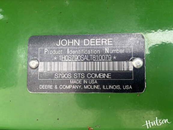 Photo of 2020 John Deere S790