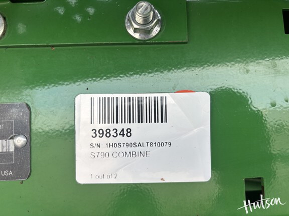 Photo of 2020 John Deere S790