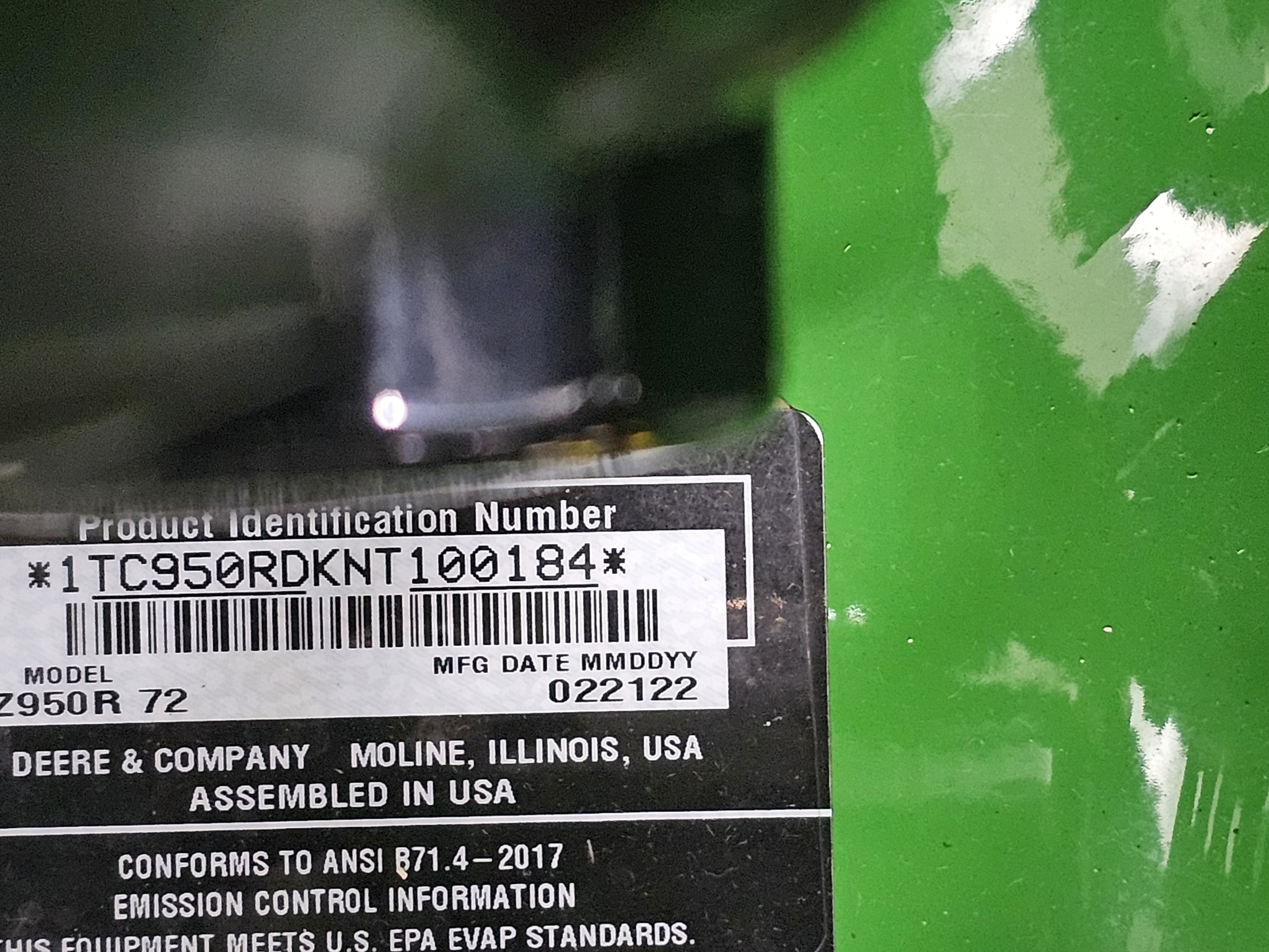  2022 John Deere Z950R at Heritage Tractor in Freeport, IL