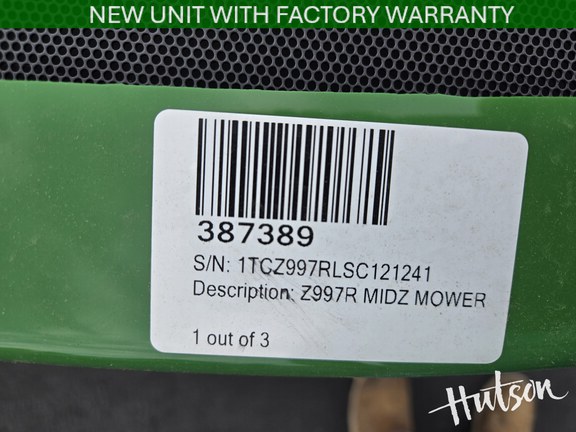 Photo of 2025 John Deere Z997R