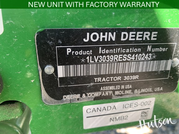 Photo of 2025 John Deere 3039R