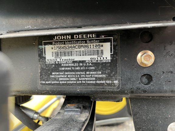 2011 John Deere X534