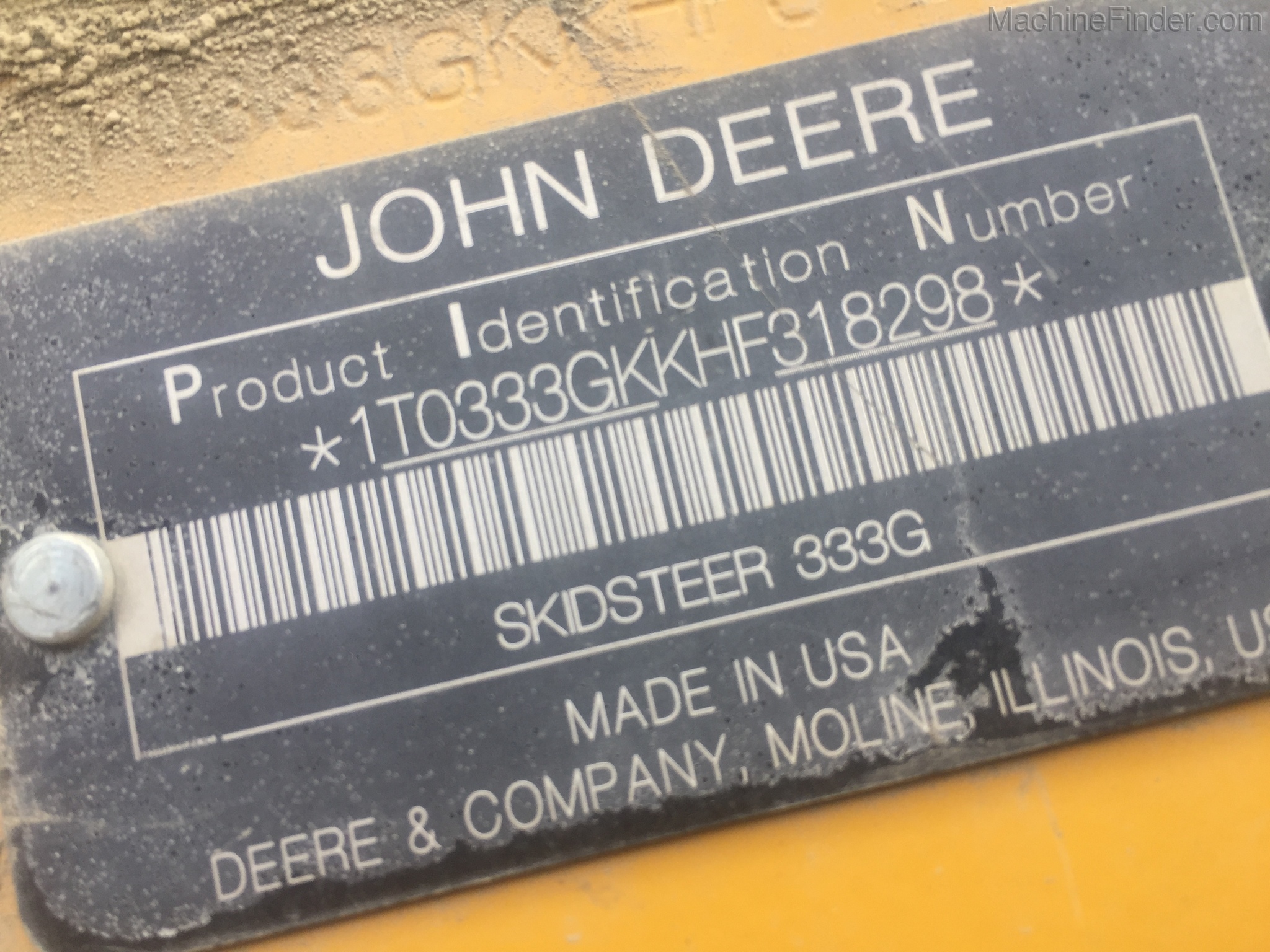 2017 John Deere 333G Image 13