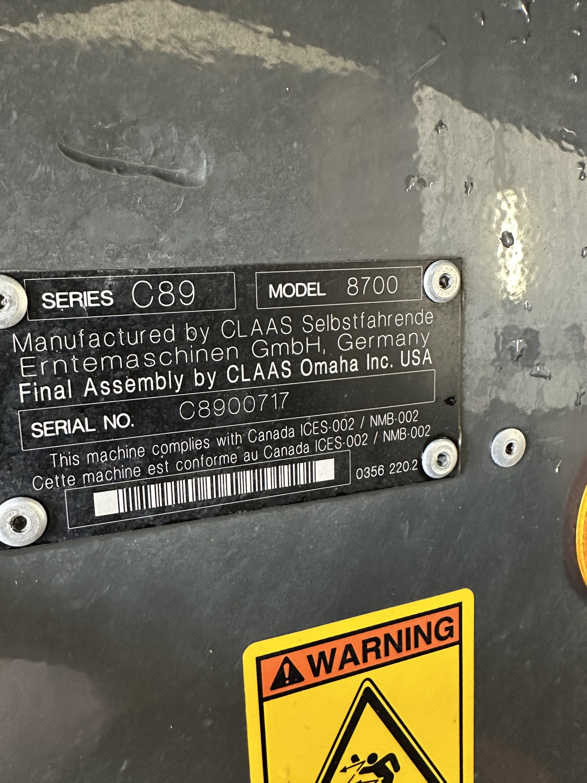 2021 Claas 8700TT Image 24