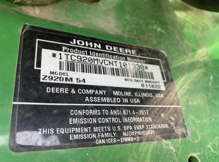 Photo of 2022 John Deere Z920M