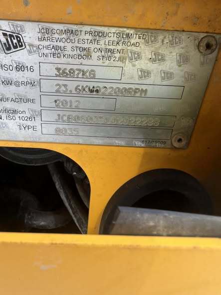 2012 JCB 8035 Image 3