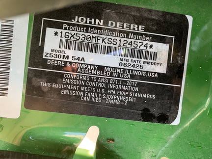 Photo of 2025 John Deere Z530M