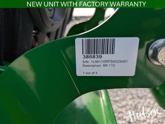 Photo of 2025 John Deere 6R 110