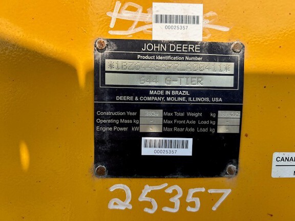 2025 John Deere 644 G