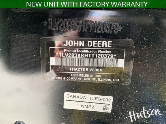 Photo of 2026 John Deere 2038R