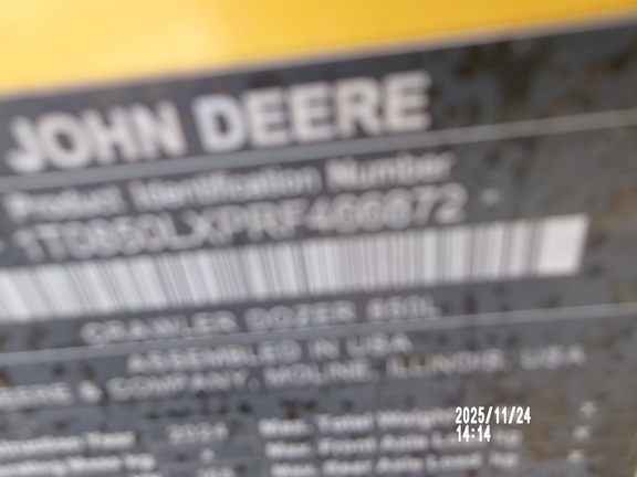 2024 John Deere 850L