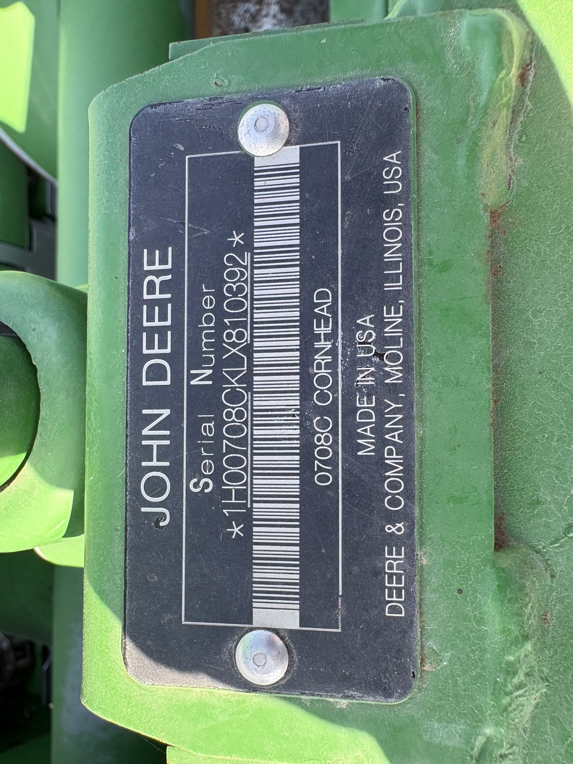  2020 John Deere 708C at Heritage Tractor in Brimfield, IL
