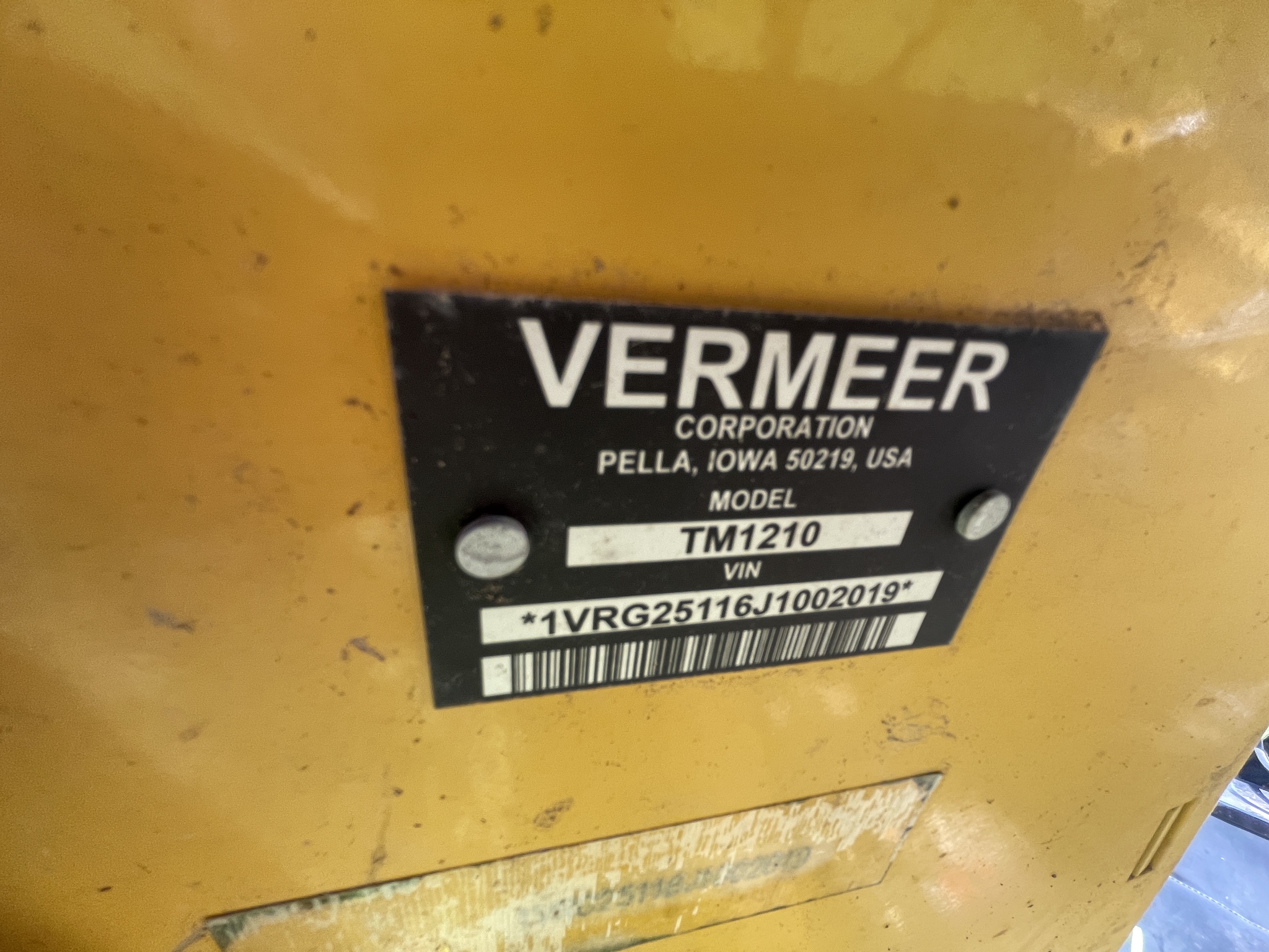 2018 Vermeer TM1210 Image 18