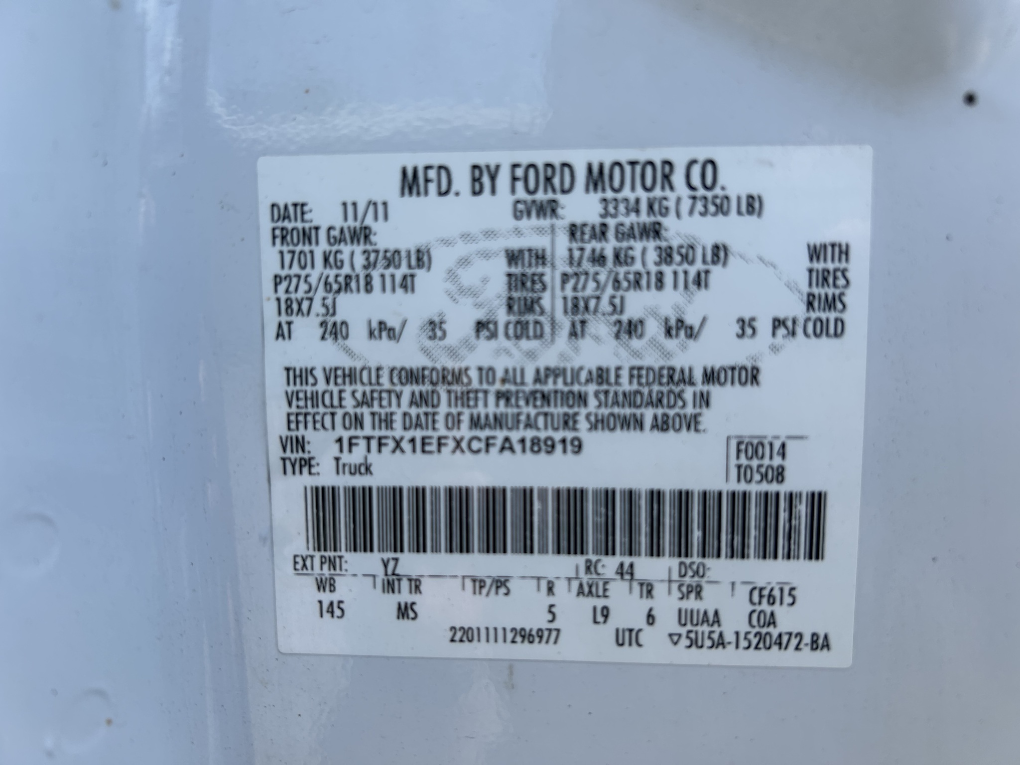 2012 Ford F150 Image 16