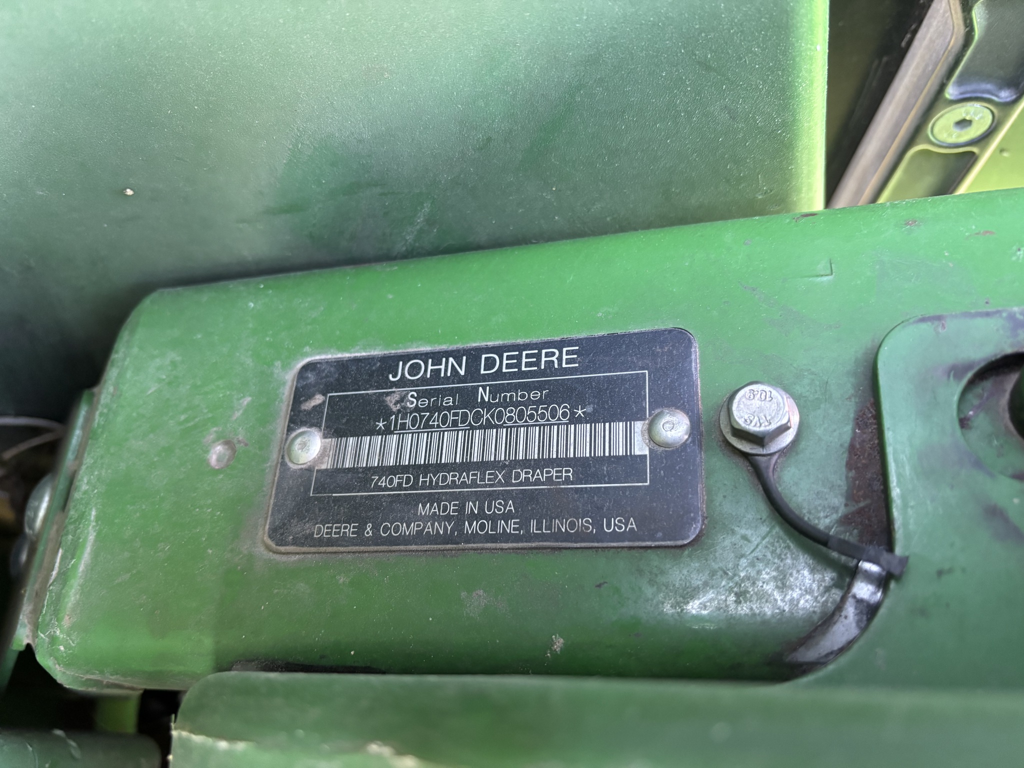  2019 John Deere 740FD at Heritage Tractor in Monmouth, IL