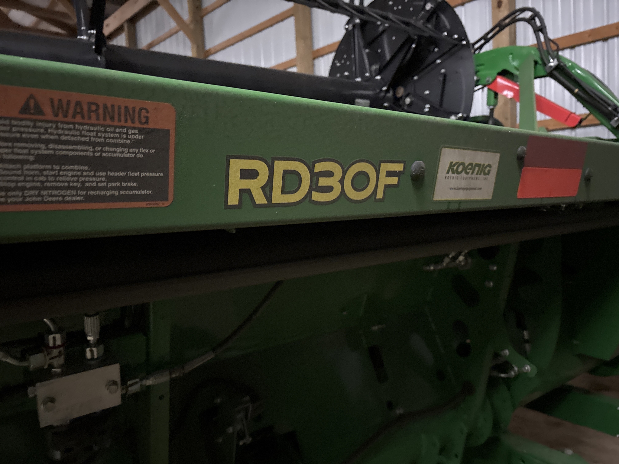 Used 2021 John Deere RD30F Combine Platforms at Koenig Equipment in Greenville, OH - PhotoXL15