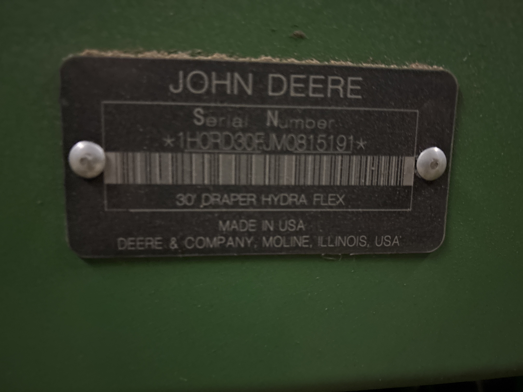 Used 2021 John Deere RD30F Combine Platforms at Koenig Equipment in Greenville, OH - PhotoXL16