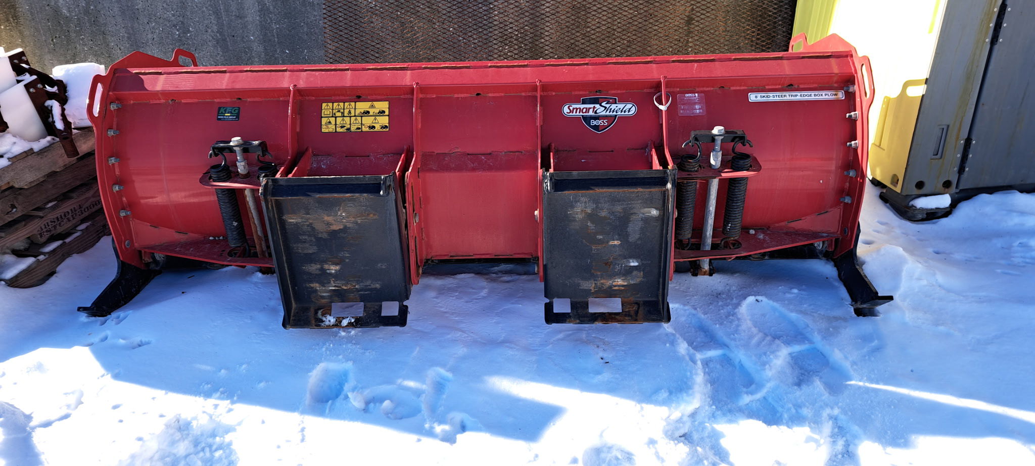 Boss 8' Skid Steer Trip-Edge Box Plow Image 4