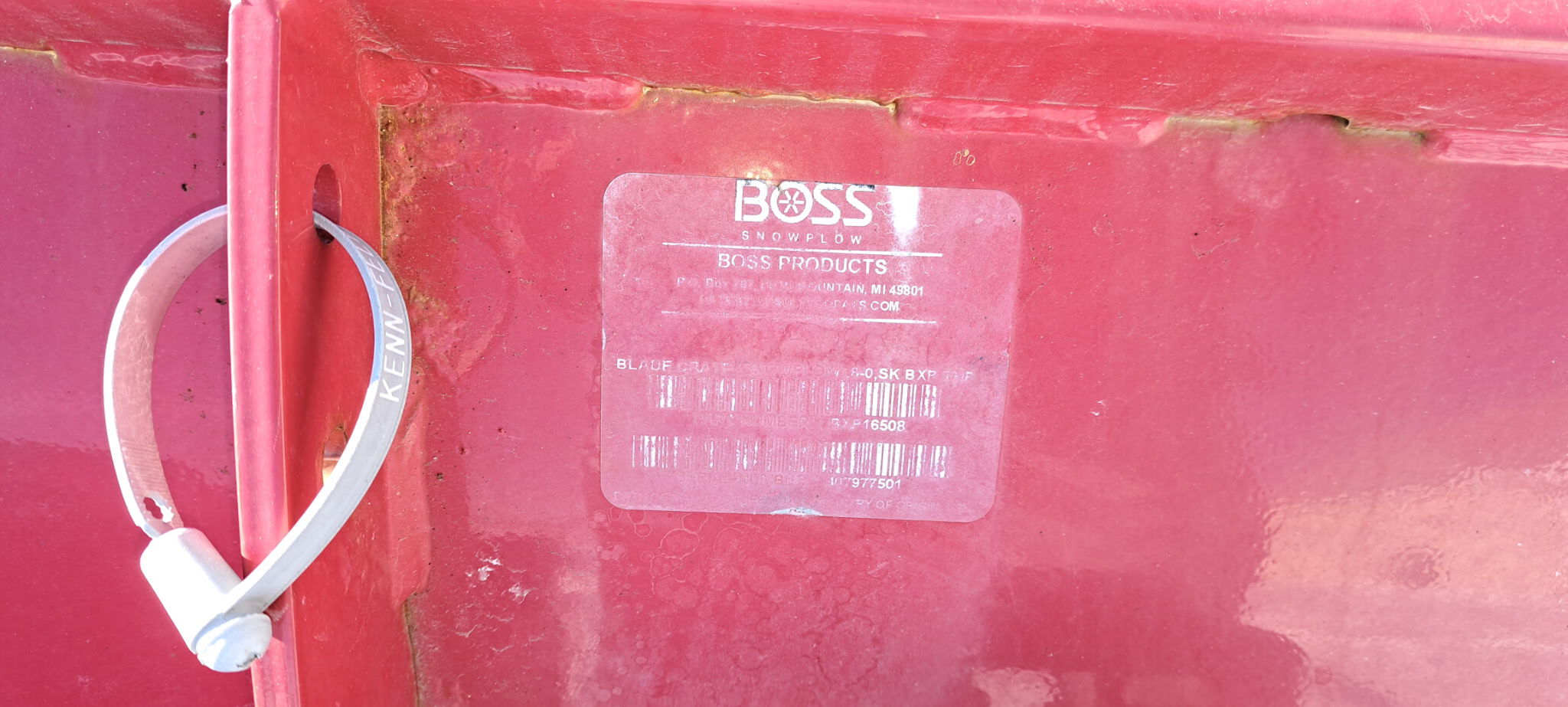 Boss 8' Skid Steer Trip-Edge Box Plow Image 3