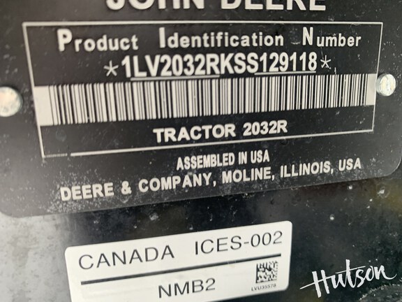 Photo of 2025 John Deere 2032R