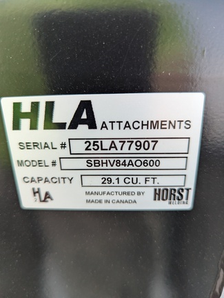 Photo of 2025 HLA SBHV84AO0600