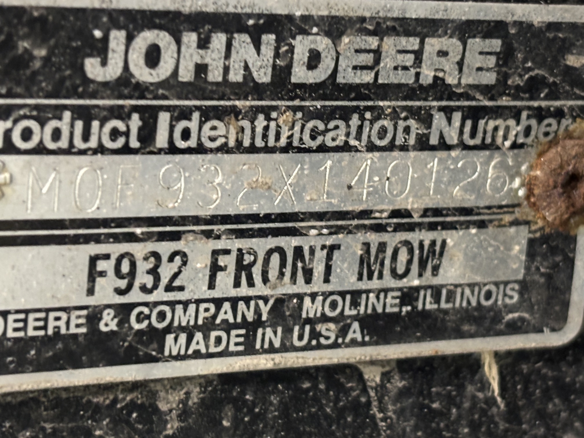 Used 1994 John Deere F932 Commercial Front Mowers at Koenig Equipment in Botkins, OH - PhotoXL27