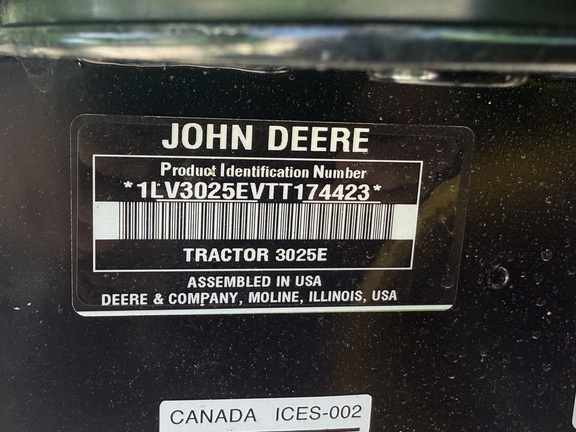2026 John Deere 3025E