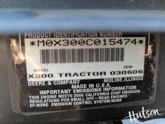 Photo of 2006 John Deere X300