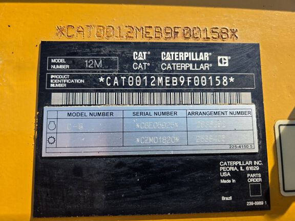 2008 Caterpillar 12M VHP PLUS