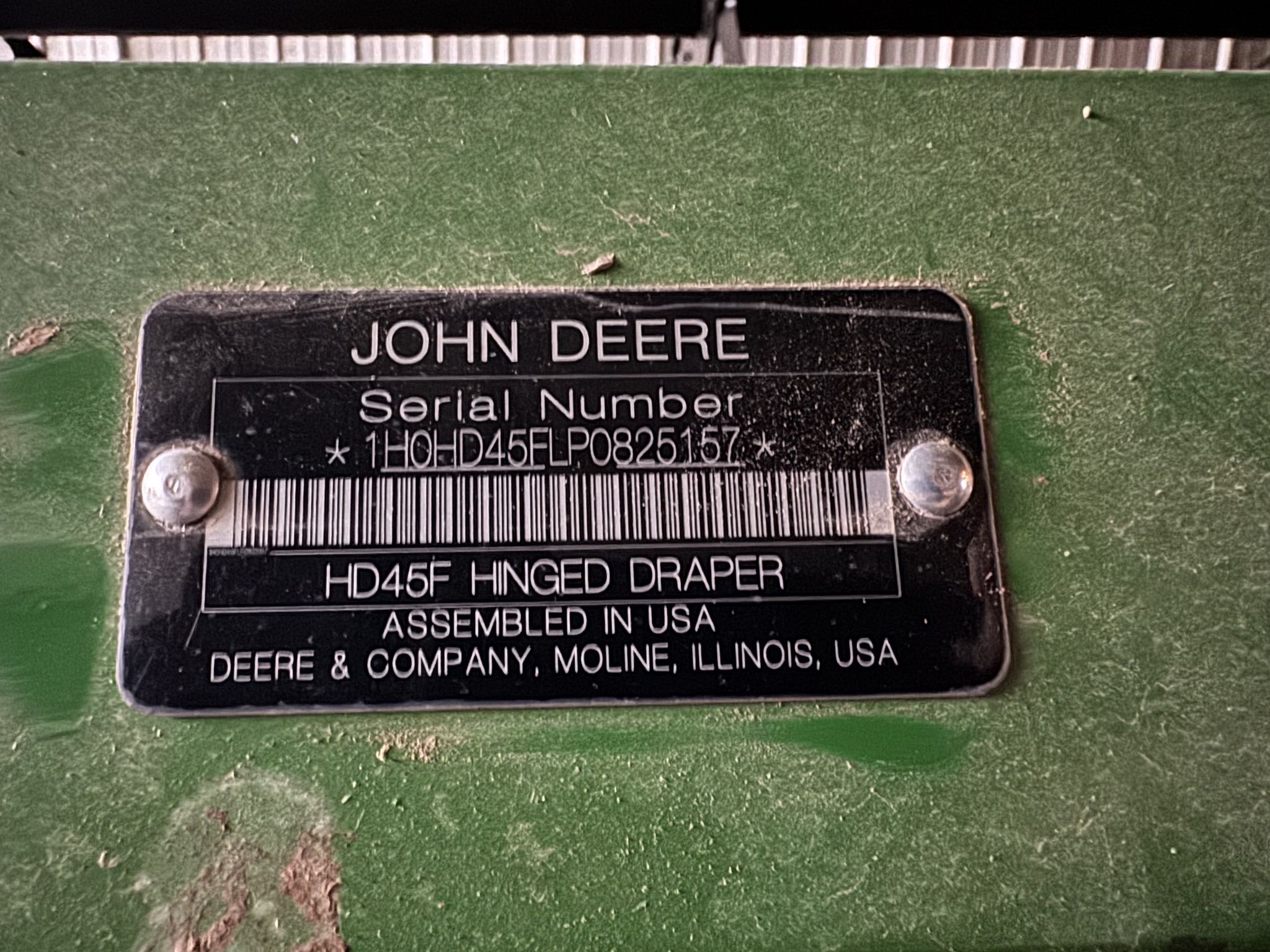  2023 John Deere HD45F at Heritage Tractor in Pittsburg, KS