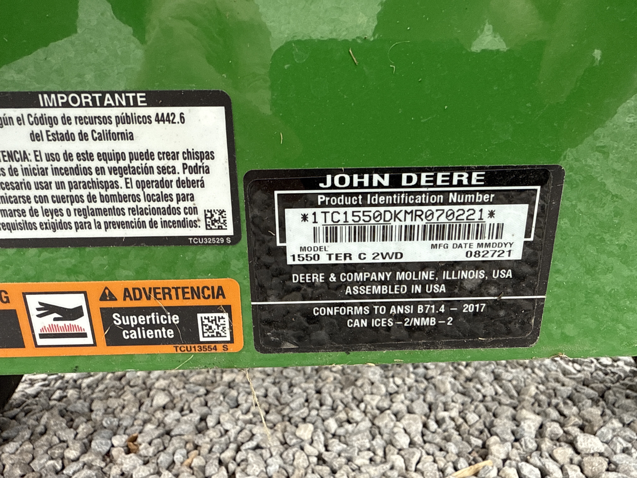 2021 John Deere 1550 Image 21