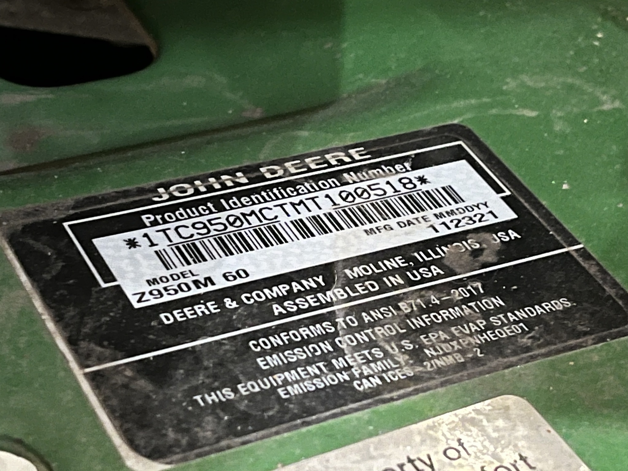 2022 John Deere Z950M Image 6