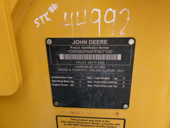 2023 John Deere 260 P