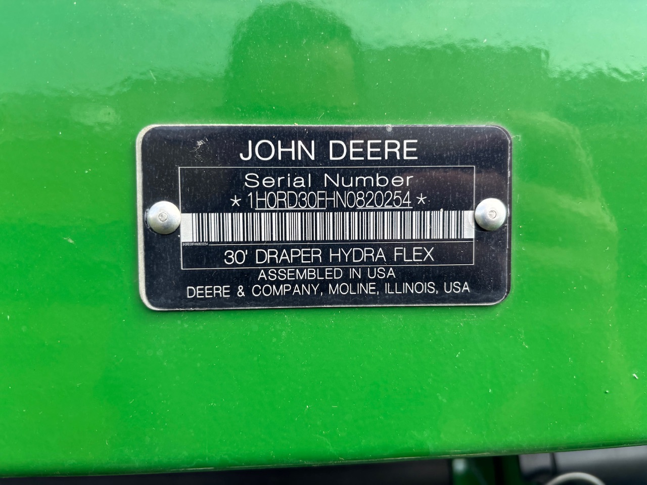  2022 John Deere RD30F at Heritage Tractor in Streator, IL