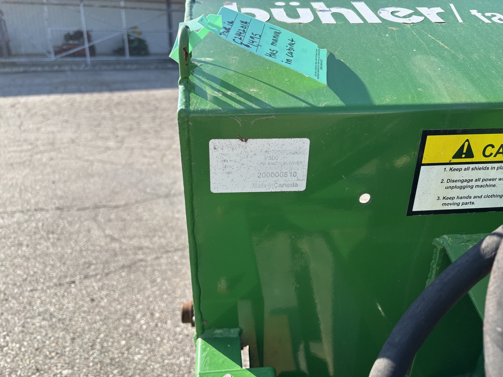 Used -- Farm King Y500 Farm Tractor Mounted Snow Blowers at Koenig Equipment in Germantown, OH - PhotoXL13