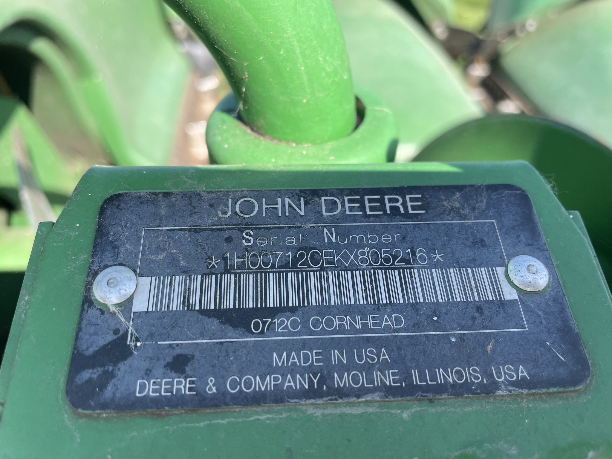  2019 John Deere 712C at Heritage Tractor in Geneseo, IL