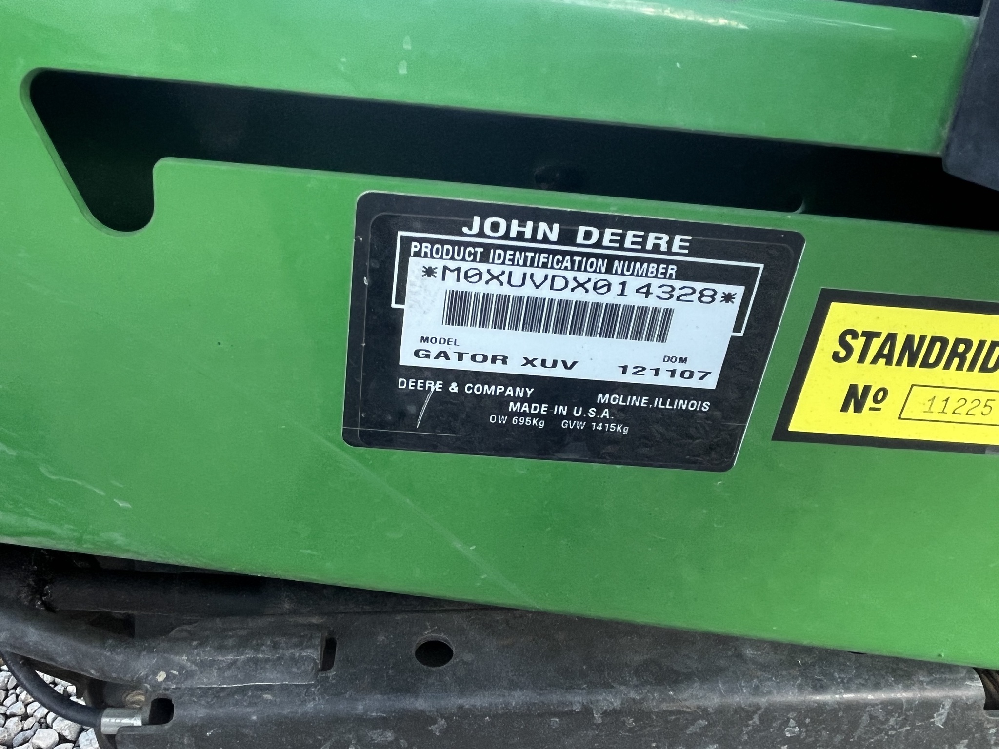 2008 John Deere XUV 850D GREEN Image 26